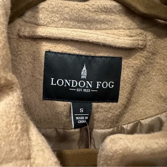 🆕 LONDON FOG Camel Wool Blend Coat NWT - Picture 8 of 16